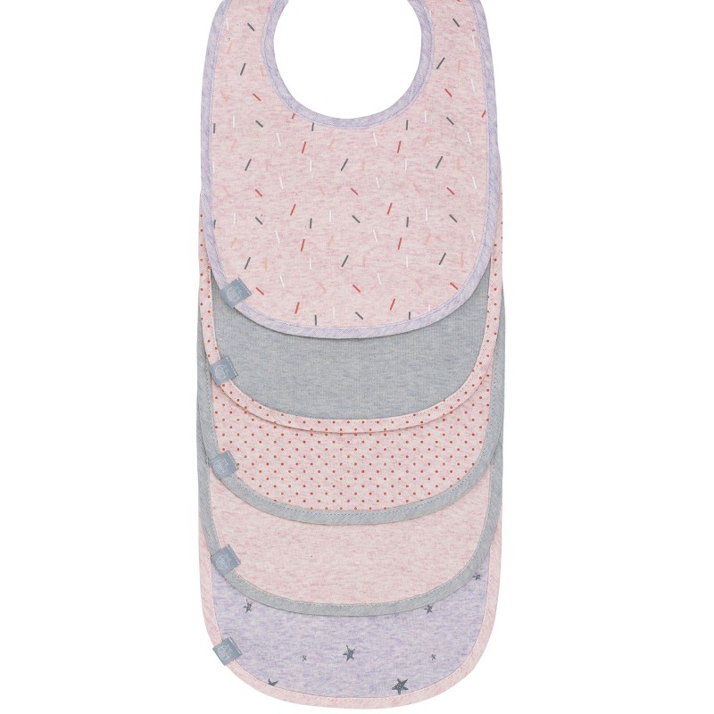 Lot de 5 bavoirs à velcro en éponge imperméable pêche fête Lässig
