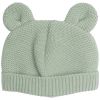 Bonnet de naissance Ours en maille Vert Olive (0-1 mois) Trois Kilos Sept Produit 1