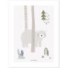 Affiche ours gris In the woods (30 x 40 cm) - Lilipinso