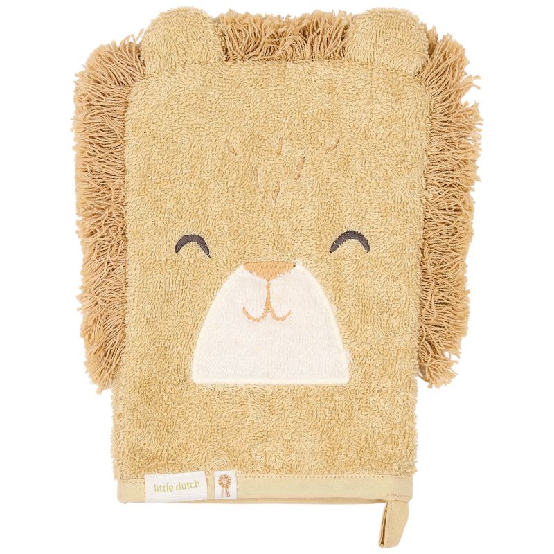 Coffret cadeau de naissance cape de bain et Gant de toilette Lion Little Dutch Produit 4