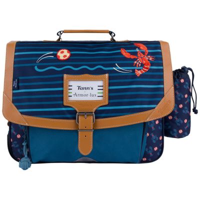 Cartable primaire x Armor Lux Titouan Bleu Marine (38 cm)