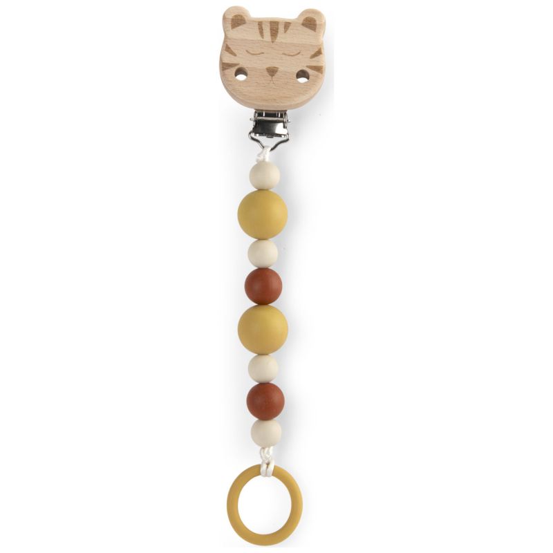 Attache-tétine bois et silicone La forêt Mawa Moulin Roty Produit 1