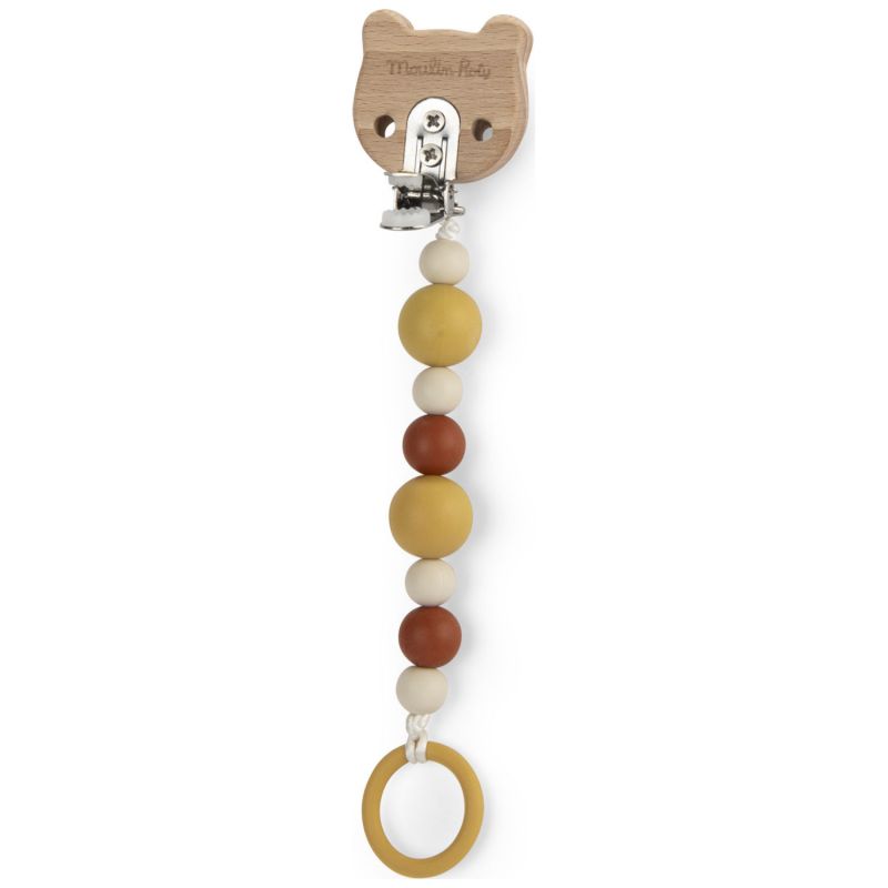 Attache-tétine bois et silicone La forêt Mawa Moulin Roty Produit 2
