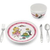 Coffret repas en porcelaine Princesse (5 pièces)