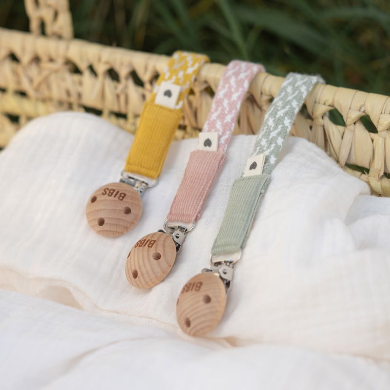 5 Attaches Tétine En Bois Avec Clip - Accessoire Bébé, Silicone Doux, Pour Sucette, Jouets, Vêtements (cadeau Naissance)