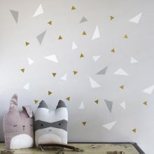 Stickers muraux Triangle gris et blanc  par Chispum