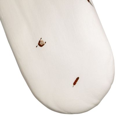 Drap housse en coton bio pour landau Petit Plume (72 x 33 cm)