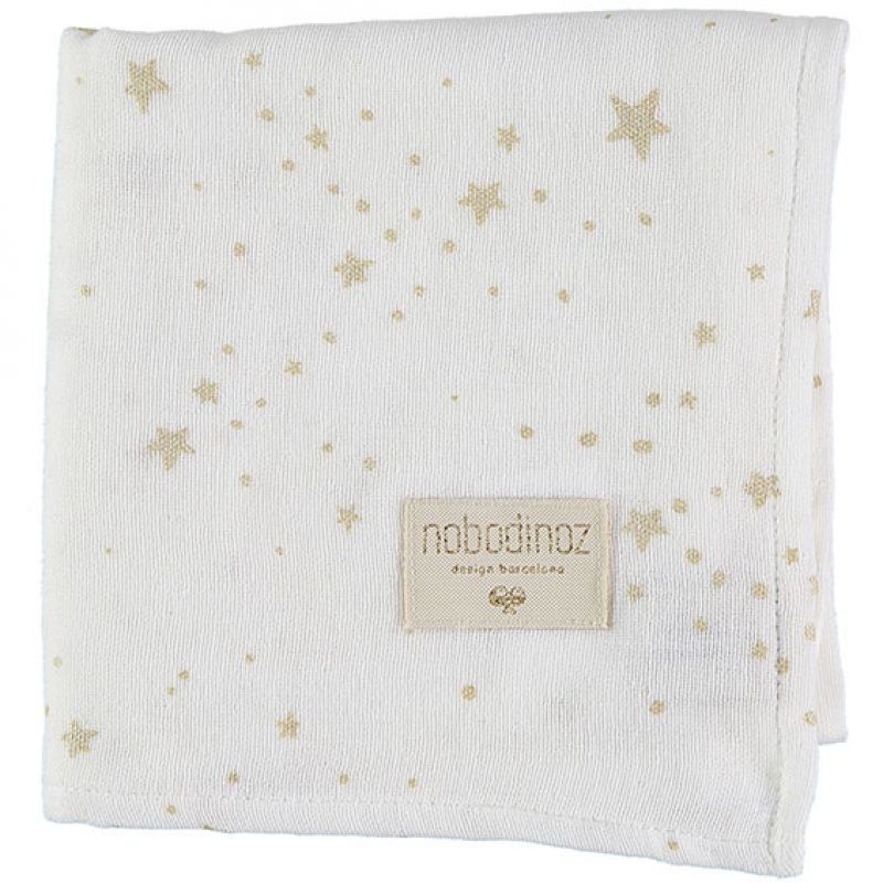 Lange Baby Love Gold stella White (70 x 70 cm) Nobodinoz