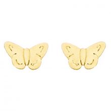 Boucles d'oreilles Papillons (or jaune 750°)  par Berceau magique bijoux
