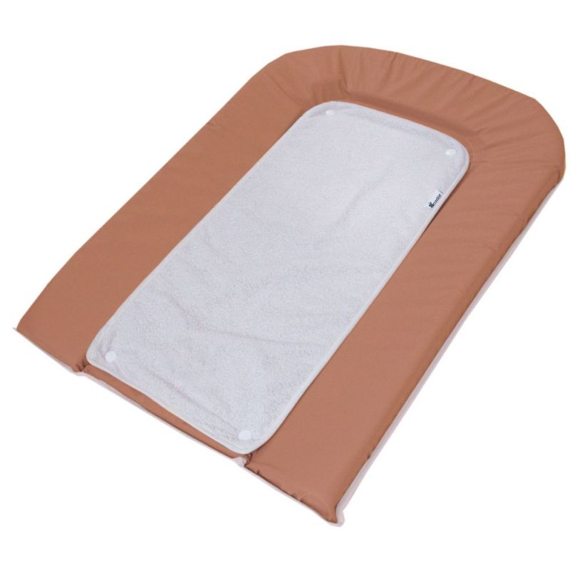 Ensemble matelas à langer PVC cassonade et 2 éponges (45 x 71 cm) Candide