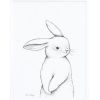 Affiche encadrée lapin de face (30 x 40 cm) - Lilipinso