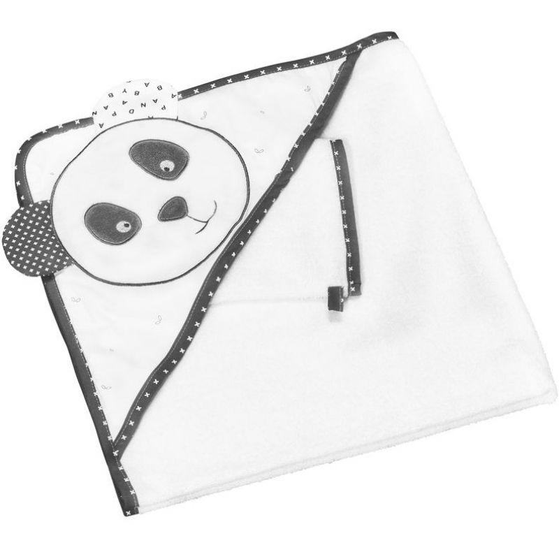 Cape de bain + gant panda Chao Chao (75 x 75 cm) Sauthon