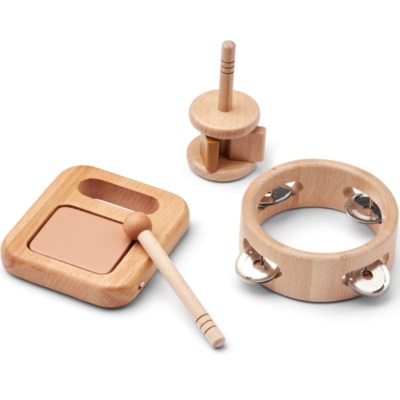 Ensemble instruments de musique en bois Moi tuscany rose mix Liewood