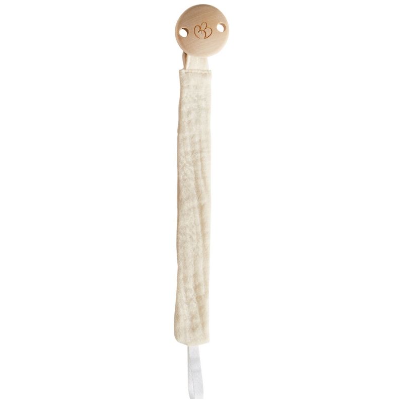 Attache-sucette en gaze de coton Mousse de lait BB & Co Produit 1
