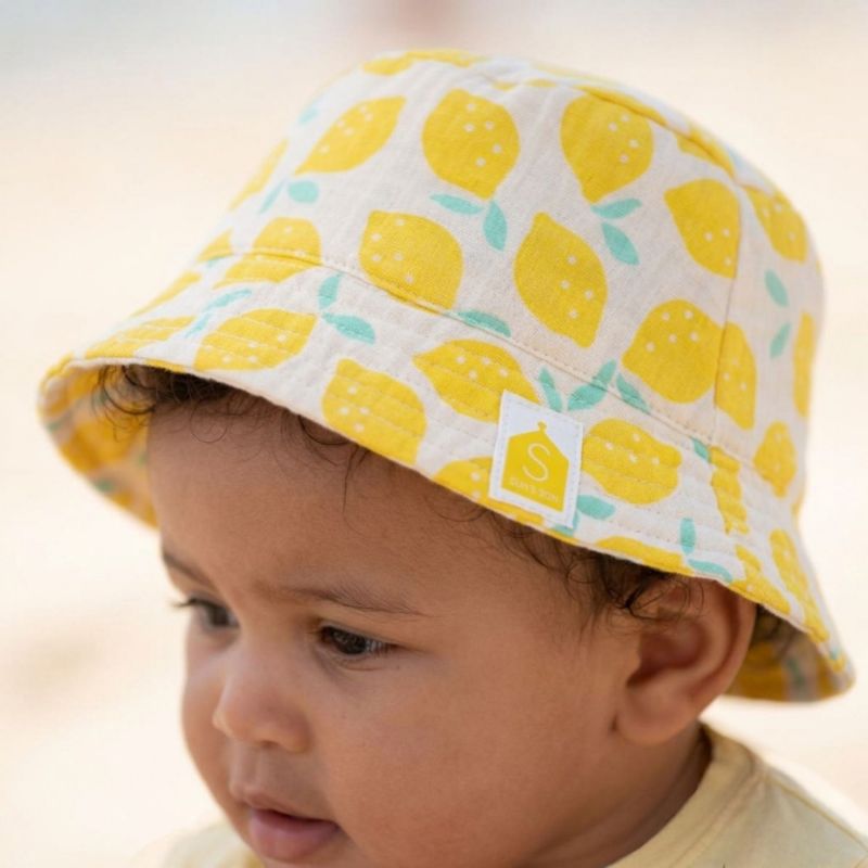 Bob bébé à rayures Citron Pop (9 mois et +) Sauthon Ambiance 1