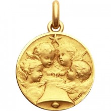Médaille Angelus (or jaune 750°)  par Becker