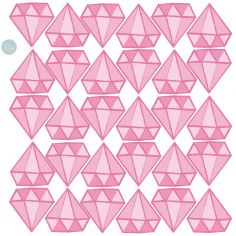 Sticker Diamants rose (modèle intermédiaire)
