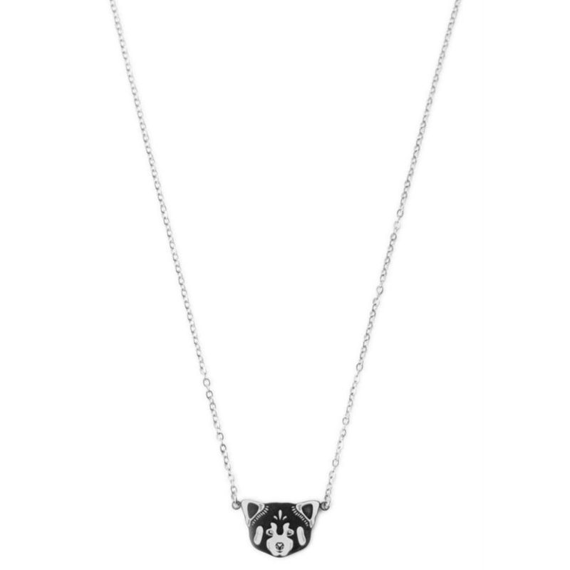 Collier Panda Roux Argent Mava Produit 2