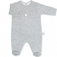 Pyjama léger en terry Stary mixed grey (6-12 mois : 67 à 74 cm)  par Bemini