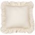 Coussin carré à volants vanille Boho (45 x 45 cm) - Cotton&Sweets