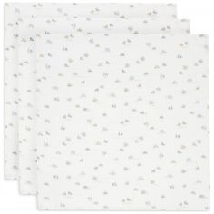 Lot de 3 langes en coton On the Go (70 x 70 cm) - Jollein