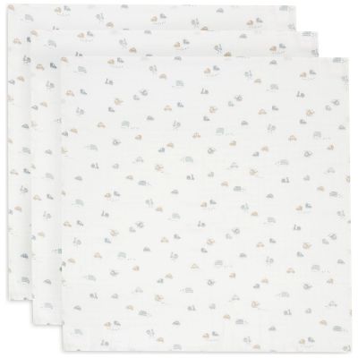 Lot de 3 langes en coton On the Go (70 x 70 cm) Jollein