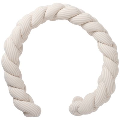 Tresse décorative ouatiné rayé galet (200 cm)