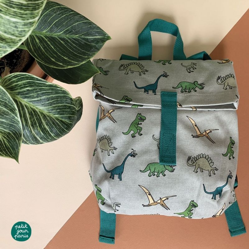 Sac à dos bébé mini-coursier Les Dinosaures Petit Jour Paris Ambiance 5