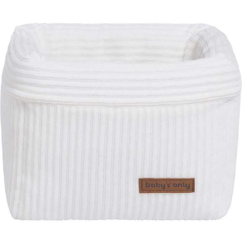 Panier de toilette Sense blanc (18 x 18 cm) Baby's Only Produit 1