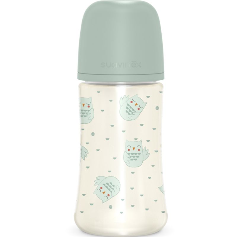 Biberon tétine SXPro M Bonhomia vert d'eau (270 ml) Suavinex