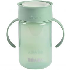 Tasse d'apprentissage 360° vert d'eau (340 ml) - Béaba