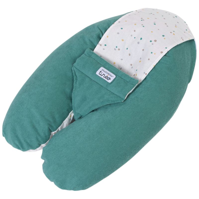 Coussin de grossesse Multirelax éponge vert menthe pois Tinéo Produit 3