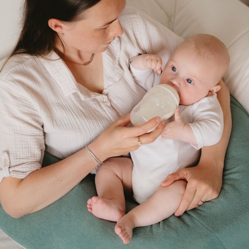 Coussin de grossesse Multirelax éponge vert menthe pois Tinéo Ambiance 9
