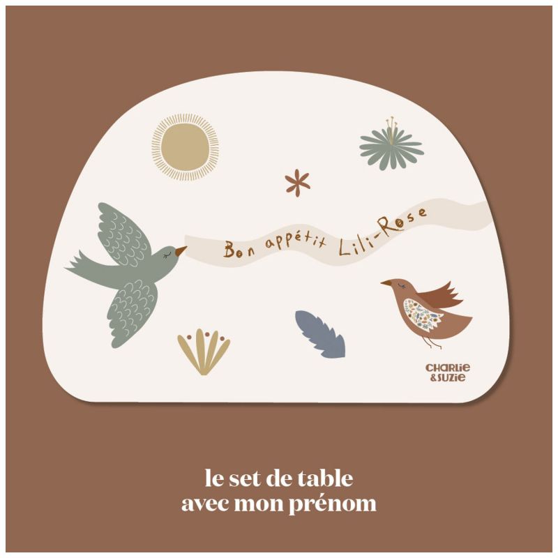 Set de table Lili Rose personnalisable Charlie et Suzie Ambiance 1