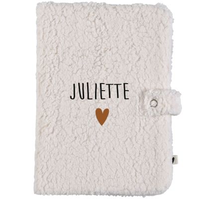 Protège carnet de santé Moumoute Ecru (personnalisable)