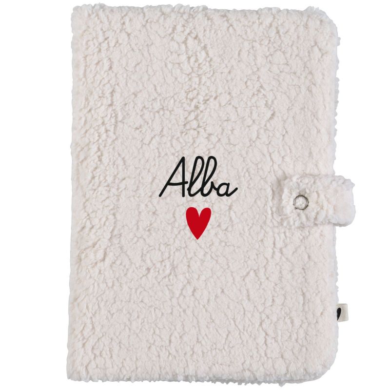 Protège carnet de santé Moumoute Ecru (personnalisable) Atelier Wagram Produit 1