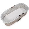 Housse de nacelle avec élastiques + Drap-housse pour nacelle Botton Rayures Walking Mum Produit 1