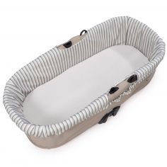 Housse de nacelle avec élastiques + Drap-housse pour nacelle Botton Rayures - Walking Mum