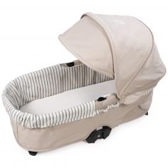 Housse de nacelle avec élastiques + Drap-housse pour nacelle Botton Rayures