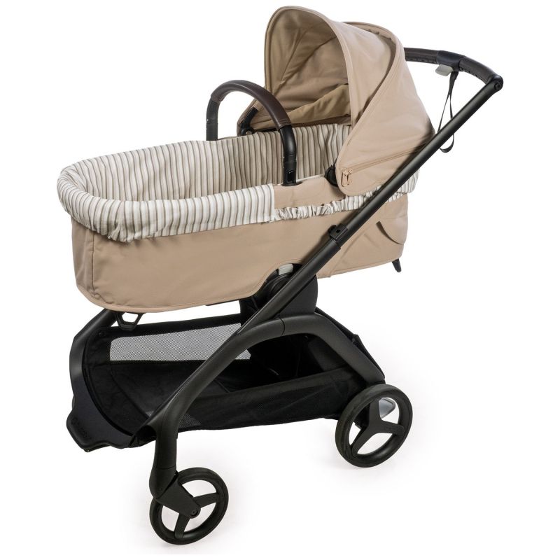 Housse de nacelle avec élastiques + Drap-housse pour nacelle Botton Rayures Walking Mum Produit 3