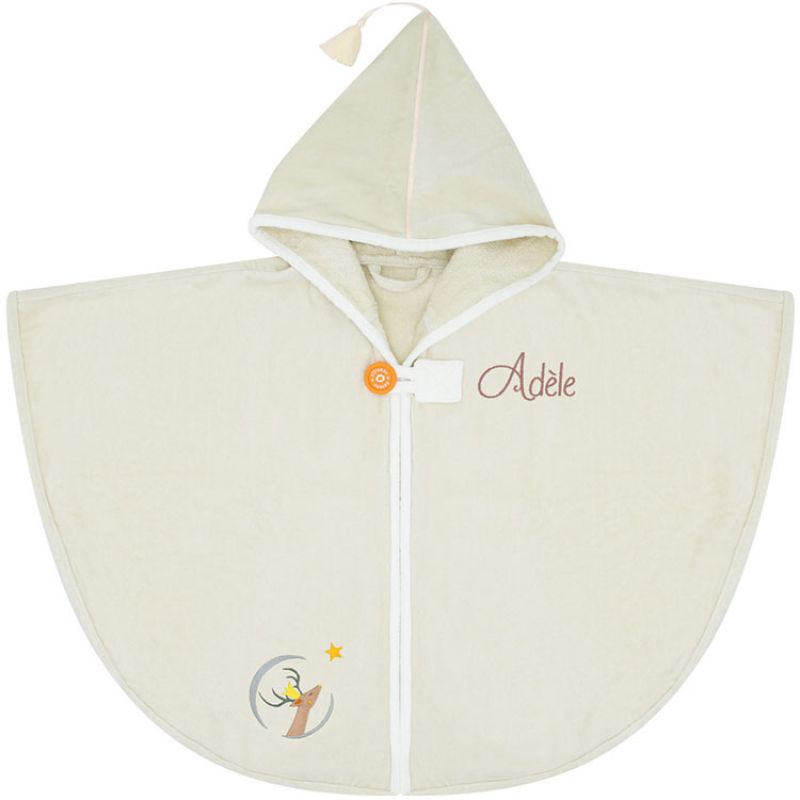 Cape de bain daim personnalisable (0-5 ans) L'oiseau bateau