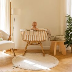 Tapis lavable bamboo leaf (120 x 120 cm)