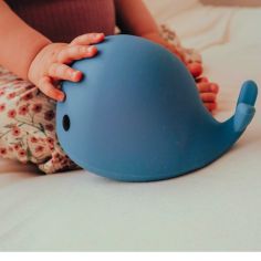 Veilleuse moby rechargeable bleue (12 cm)