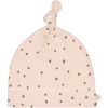 Bonnet en coton bio Cozy Colors pointillés rose poudrée (3-6 mois)  par Lässig 