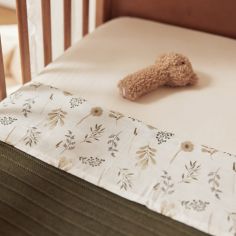 Lot de 2 draps housses blancs (60 x 120 cm)