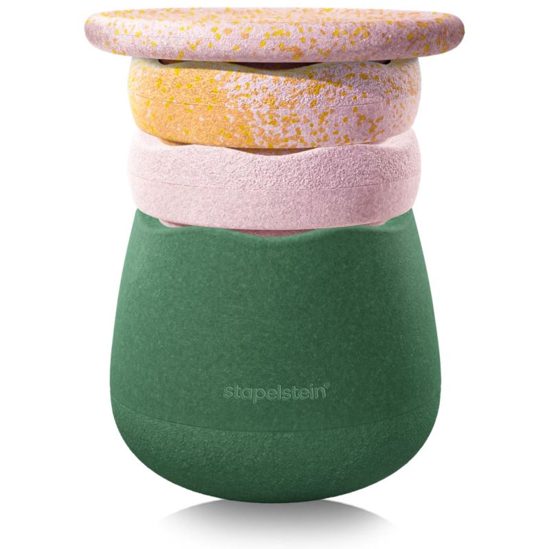 Tabouret modulaire Spring Special Dynamic all water lily avec coussin pad bleu Stapelstein Produit 3