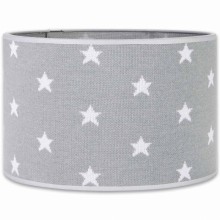 Abat-jour Star gris et blanc (30 cm)  par Baby's Only