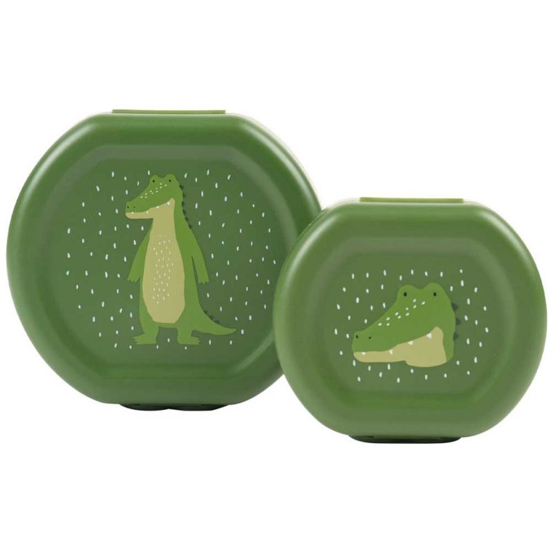 Lot de 2 boîtes à goûter à clip Mr. Alligator (0,3 L) Trixie Produit 1