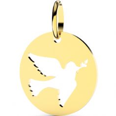 Médaille colombe ajourée (or jaune 375°)