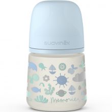 Biberon avec tétine symétrique SX PRO S Memories bleu (150 ml)  par Suavinex